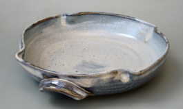 serving dish with altered rim, 10" dia., 