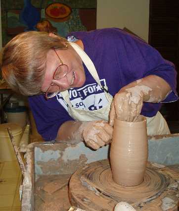 Working on the wheel