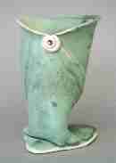 handbuilt porcelain vessel, 5" high, 