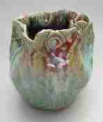 pinch pot, 4" high, 