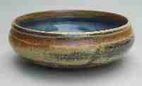 blue potpourri dish, 6" dia., 