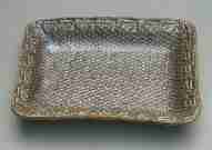rectangular tray, 8" long, 